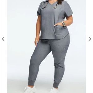 all heart plus size jogger scrubs